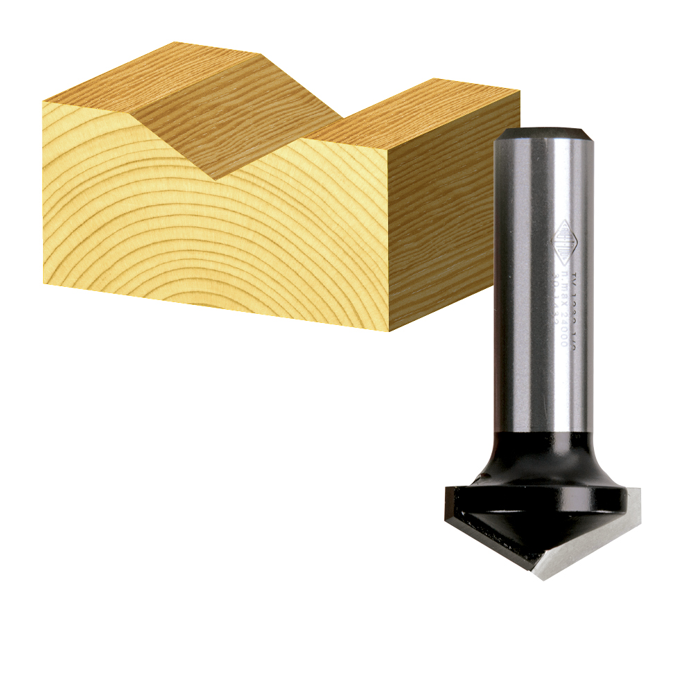 2 Flute 120 Vee Groove Bit Carbide Tipped